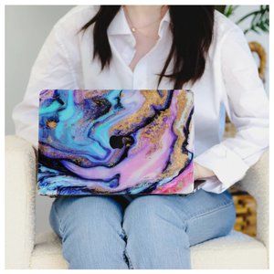 Velvet Caviar Galaxy Glitter Marble MacBook Case 2.0 NEW